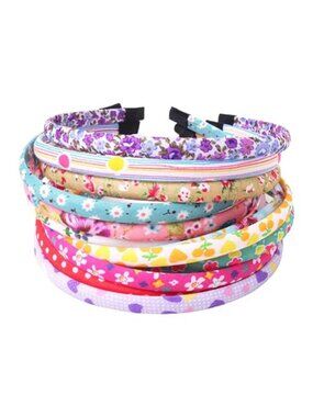 Girls Headbands Set 12Pack Fabric Hairbands Colorful Cute Fashion Hair Accessory